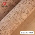 Feuille similicuir PU bois 20 x 30 cm pour artisanat – Couleur Bois strié
