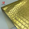 Feuille similicuir PU crocodile A4 20 x 30 cm relief – Couleur Gold