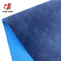 Feuille similicuir PU givrée A5 imperméable pour artisanat – Couleur Bleu