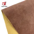 Feuille similicuir PU givrée A5 imperméable pour artisanat – Couleur Brun foncé