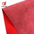 Feuille similicuir PU givrée A5 imperméable pour artisanat – Couleur Rouge