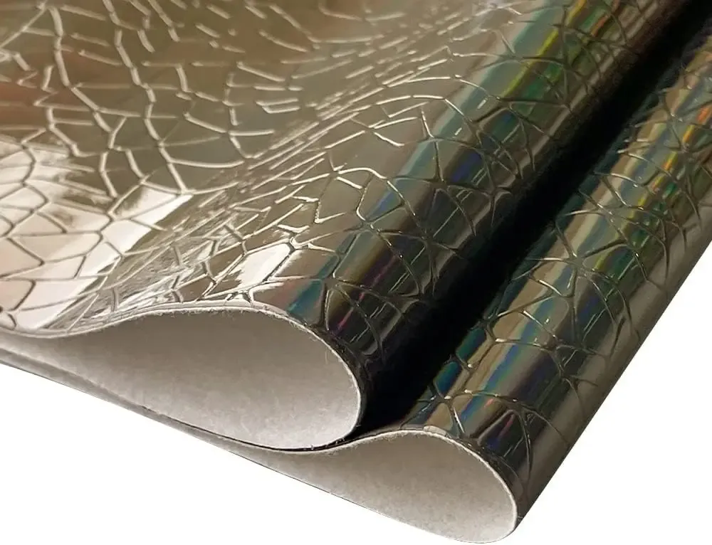 Feuille similicuir PU miroir 1084-1 à 1084-12 pour artisanat