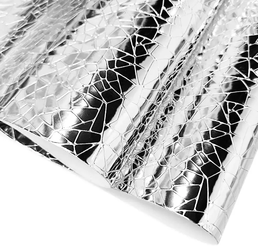 Feuille similicuir PU miroir 1084-1 à 1084-12 pour artisanat