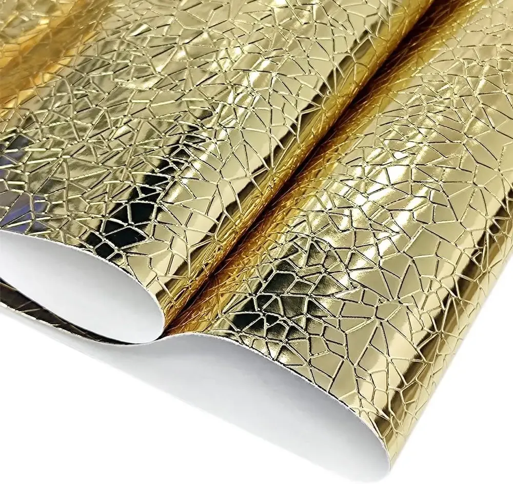 Feuille similicuir PU miroir 1084-1 à 1084-12 pour artisanat
