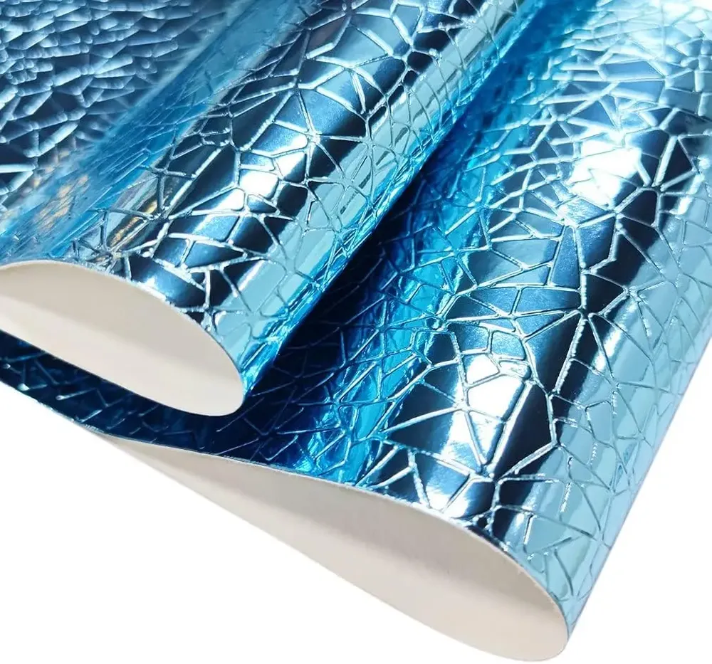 Feuille similicuir PU miroir 1084-1 à 1084-12 pour artisanat