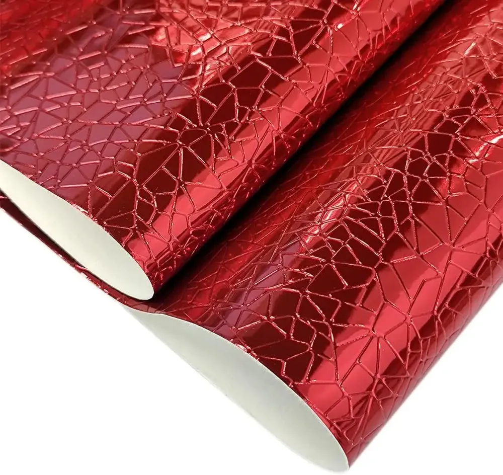 Feuille similicuir PU miroir 1084-1 à 1084-12 pour artisanat
