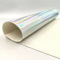 Feuille similicuir PU miroir 3D A5 arc-en-ciel – 4