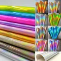Feuille similicuir PU miroir 3D A5 arc-en-ciel – 6