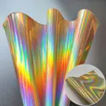 Feuille similicuir PU miroir 3D A5 arc-en-ciel – Couleur Argenté A5 20 x 15cm