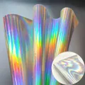 Feuille similicuir PU miroir 3D A5 arc-en-ciel – Couleur Argenté A5 20x15cm