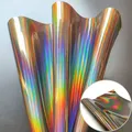 Feuille similicuir PU miroir 3D A5 arc-en-ciel – Couleur Café A5 20x15cm
