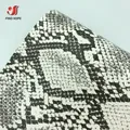 Feuilles PU motif serpent 20x30 cm pour artisanat – Couleur Blanc