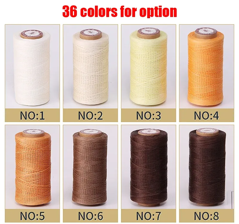 Fil ciré pour cuir 50 m 0,8 mm d'épaisseur pour maroquinerie