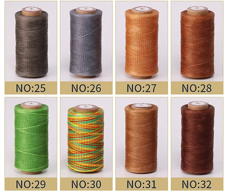 Fil ciré pour cuir 50 m 0,8 mm d'épaisseur pour maroquinerie