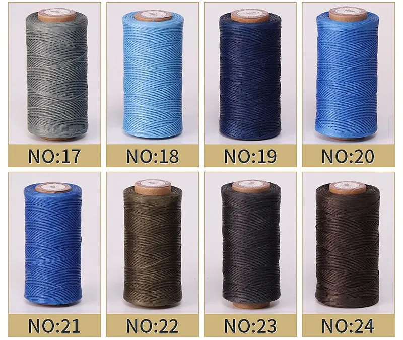 Fil ciré pour cuir 50 m 0,8 mm d'épaisseur pour maroquinerie