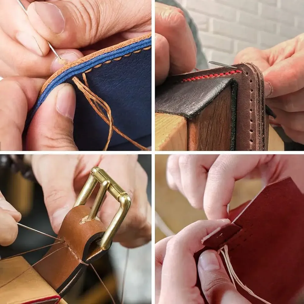Fil ciré pour cuir 50 m 0,8 mm d'épaisseur pour maroquinerie