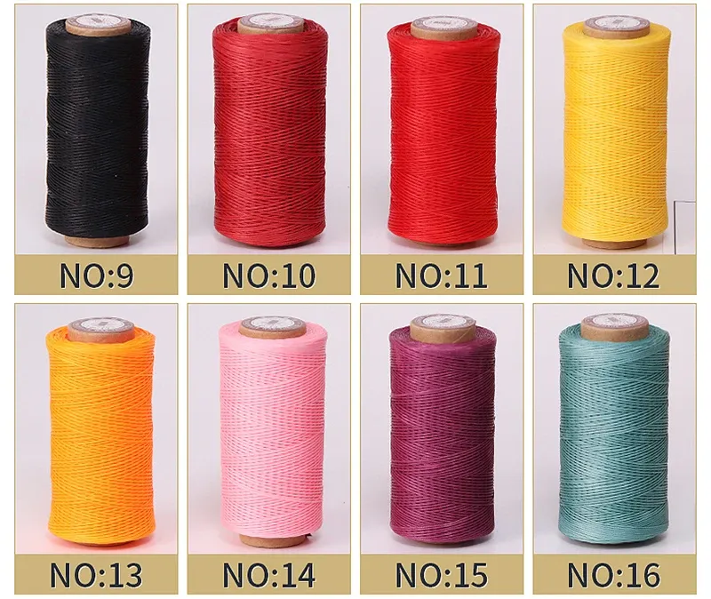 Fil ciré pour cuir 50 m 0,8 mm d'épaisseur pour maroquinerie
