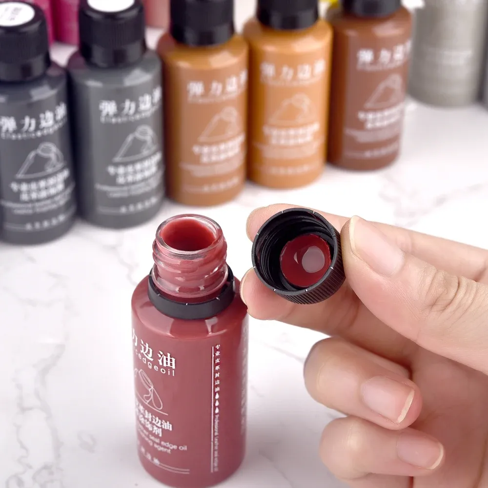 Huile de finition pour bords cuir 30 ml mate et extensible