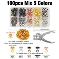 Kit 100 ou 330 œillets métal 5 mm – Couleur 100pcs Mix 5 Colors