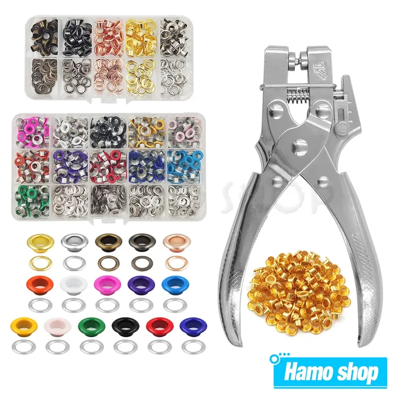 Kit 100 ou 330 œillets métal 5 mm