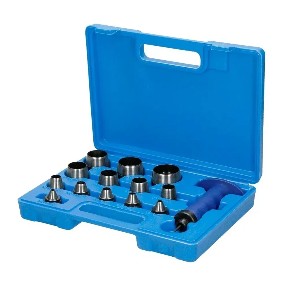 Kit 13 poinçons trous creux 5 à 35 mm pour cuir