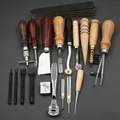 Kit 18 outils cuir multifonctions pour réparation et production – Couleur Leather tool set