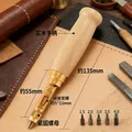 Kit 18 outils cuir portables réparation et couture avec étui – 4
