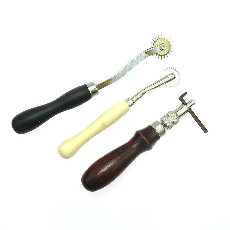 Kit 18 outils cuir portables réparation et couture avec étui