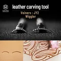 Kit 2 timbres acier inoxydable sculpture cuir motifs variés – 1