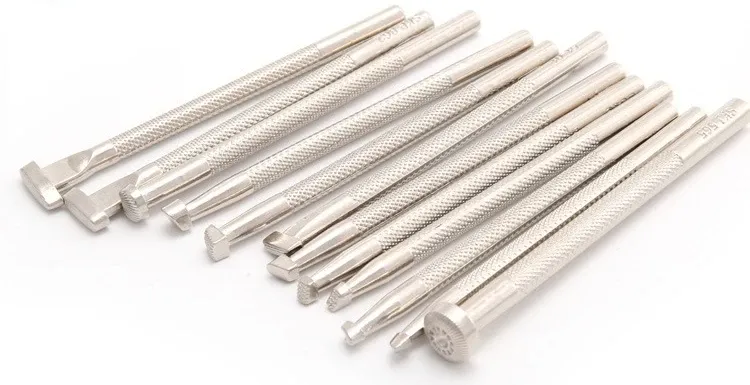 Kit 20 outils de gravure et d'impression sur cuir