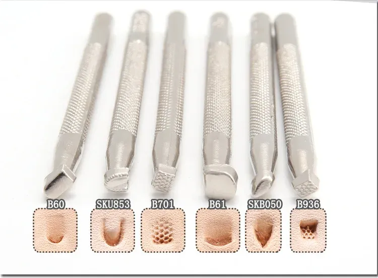 Kit 20 outils de gravure et d'impression sur cuir