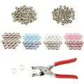 Kit 200 pièces boutons pression rivets cuir – 1