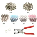 Kit 200 pièces boutons pression rivets cuir – Couleur 200 pièces