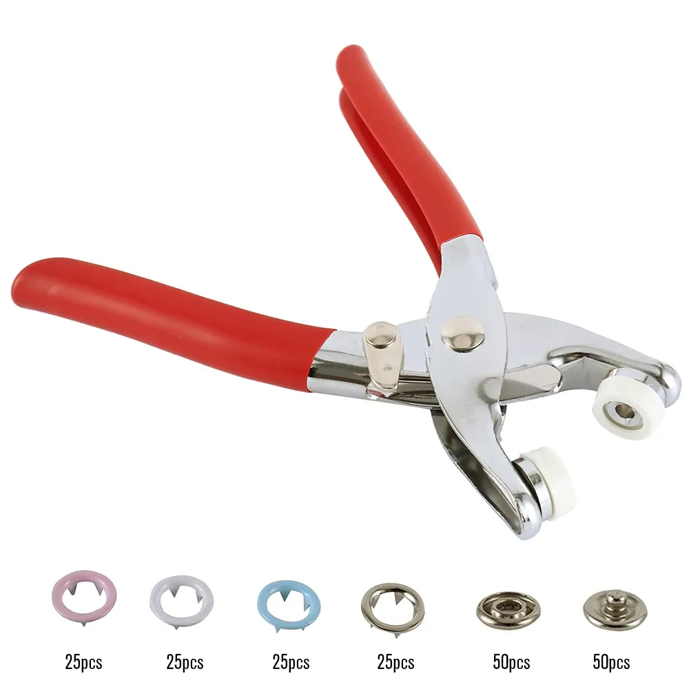 Kit 200 pièces boutons pression rivets cuir