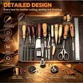 Kit 23 outils cuir pour fabrication sacs et réparation – 2