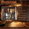 Kit 23 outils cuir pour fabrication sacs et réparation – 5