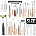 Kit 23 pièces outils maroquinerie cuir – 2