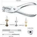 Kit 360 rivets cuir double capuchon avec pince – 6