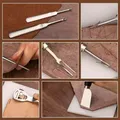 Kit 37 outils cuir main coupe couture artisanat débutants – 4