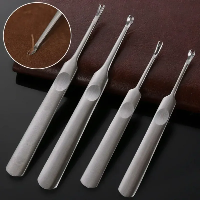 Kit 4 outils poinçonnage rainurage biseautage bord cuir