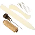 Kit 5 outils cuir couture reliure et réparation débutants – Couleur 5Pcs
