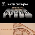 Kit 5 timbres acier inoxydable sculpture cuir motifs variés – 1