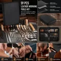 Kit 59 outils cuir poinçonnage couture découpe avec sac – 4