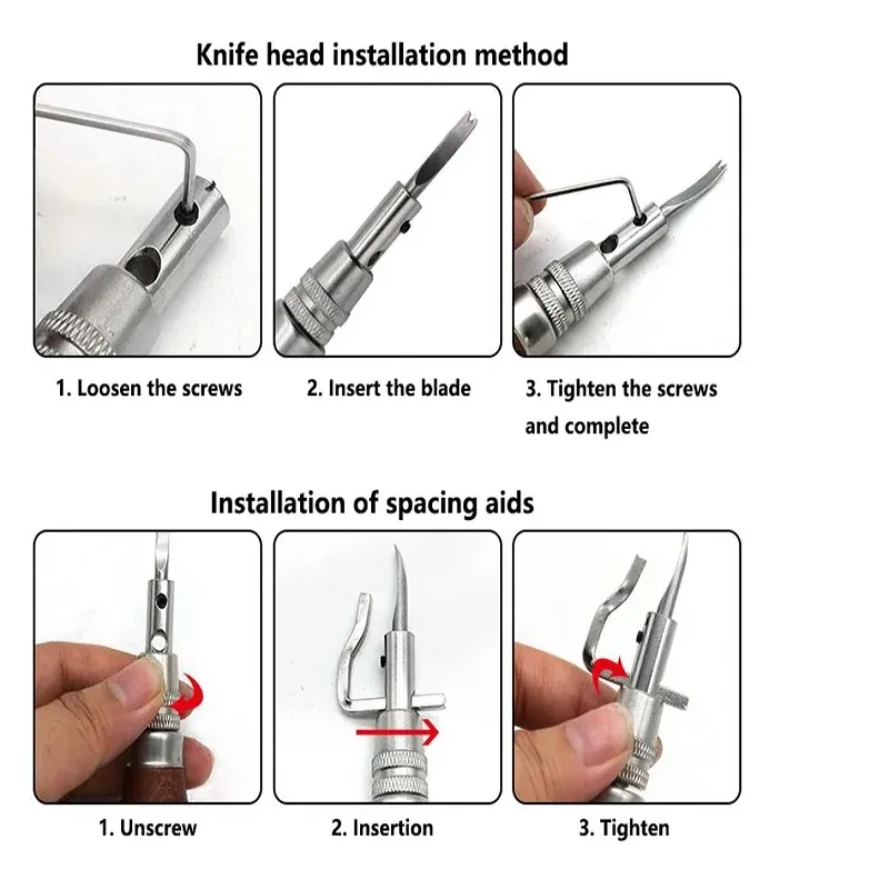 Kit 7 outils cuir professionnels réglables