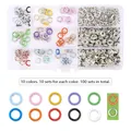 Kit boutons pression et œillets pour cuir – Couleur D 100 set Hollow