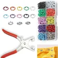 Kit boutons pression et œillets pour cuir – Couleur D 50set x tools