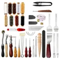 Kit complet outils cuir fil ciré et poinçonnage débutants – Couleur suit