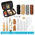 Kit couture cuir 28 à 32 pièces avec fil et aiguilles – Couleur 28PCS