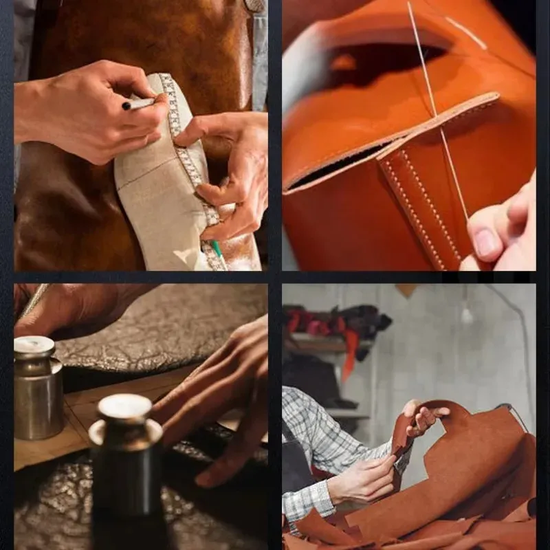 Kit couture cuir 28 à 32 pièces avec fil et aiguilles