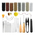 Kit couture cuir 30 ou 32 pièces réparation – Couleur 32PCS